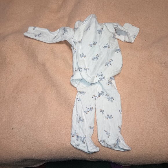 NEW Carter's Just One You® Baby Boys' 2pc Zebra Cardigan Set - White 6 M - Picture 6 of 7